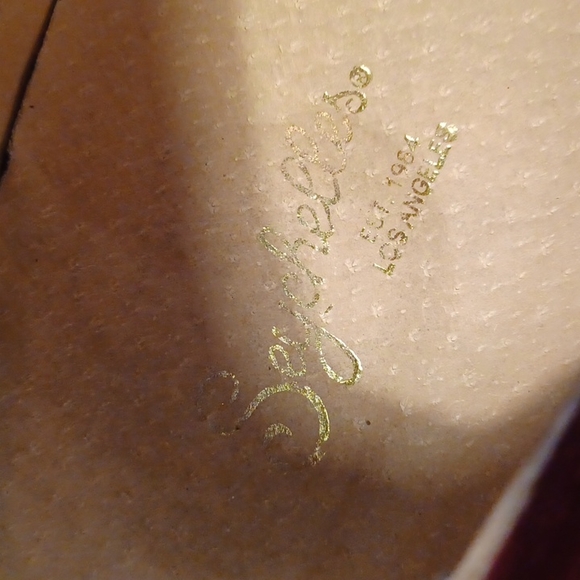 Ruffle maroon suede platform tennie flat - 7.5 - Picture 6 of 7